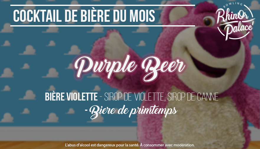 Cocktail de bière Purple Beer